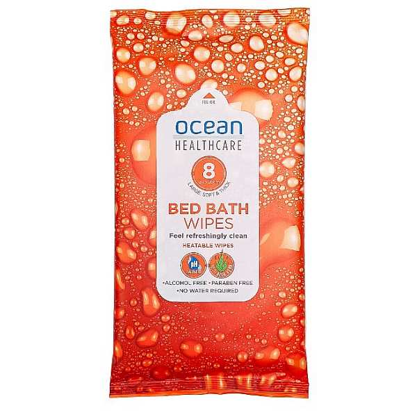 WIPES OCEAN BED BATH ALCOHOL FREE (8)