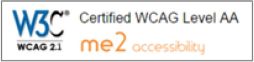 W3C WCAG 2.1 AA certificate Logo