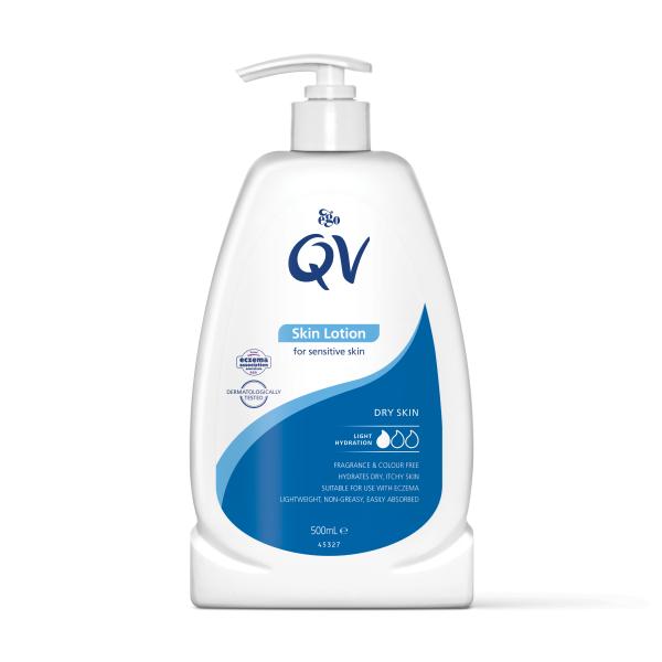 QV SKIN LOTION 500ML PUMP BOTTLE .