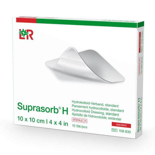 SUPRASORB H 10X10CM 10's  STD  HYDROCOLLOID      