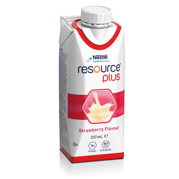 RESOURCE PLUS STRAWBERRY 237ML PROTEIN DRINK