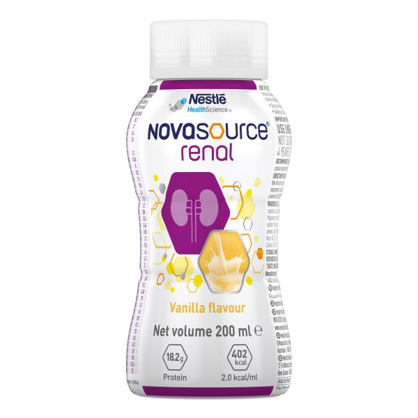 NOVASOURCE RENAL 200ML VANILLA BOTTLE (24)