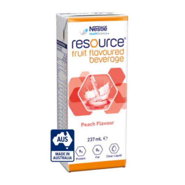 RESOURCE FRUIT BEVERAGE PEACH TETRA 237ML