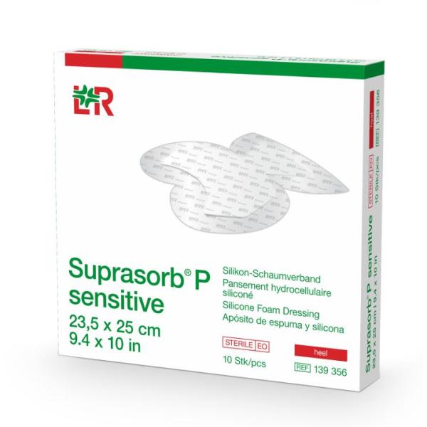 SUPRASORB P SENSITIVE HEEL 23.5X25CM (10)