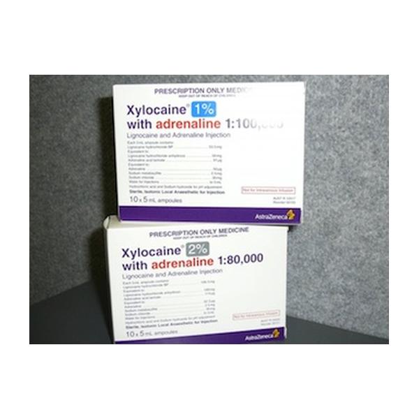 XYLOCAINE 1% ADRENALINE 10X5ML GLASS AMPS (0145)