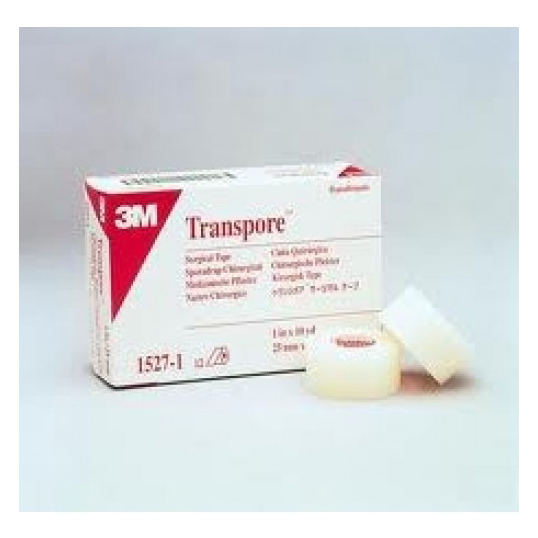 TRANSPORE TAPE SURGICAL 25MM X 91.M (12)