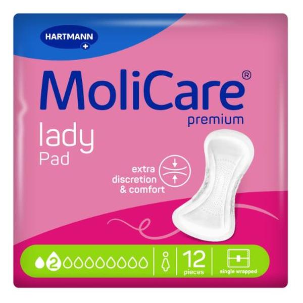 MOLICARE PREMIUM LADY PAD 2 DROP (12X18)