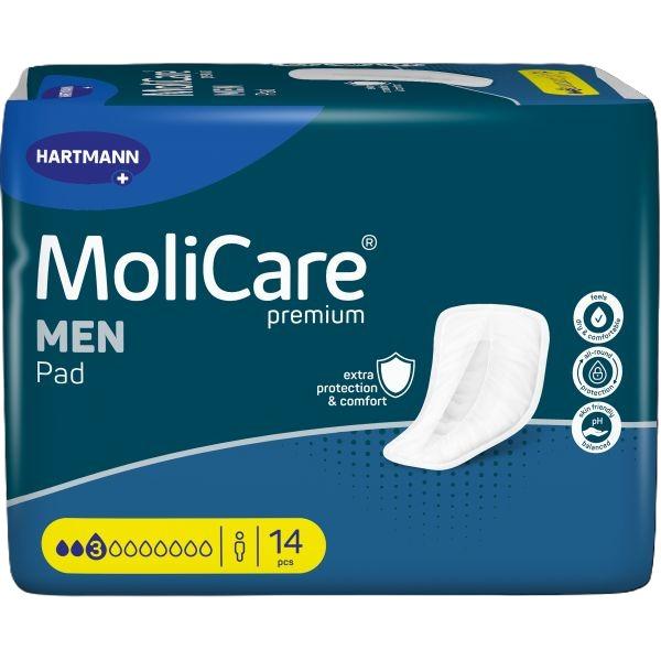 MOLICARE PREMIUM MEN PAD 3 DROPS (14X12)