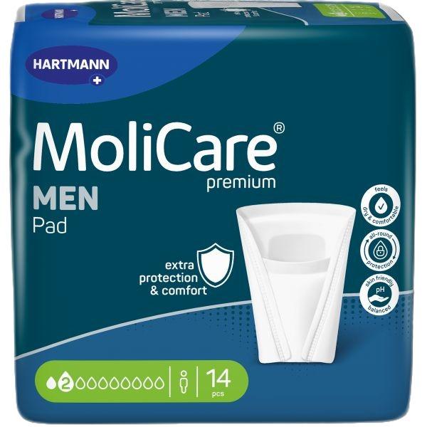 MOLICARE PREMIUM MEN PAD 2 DROPS (14 X 12PK)