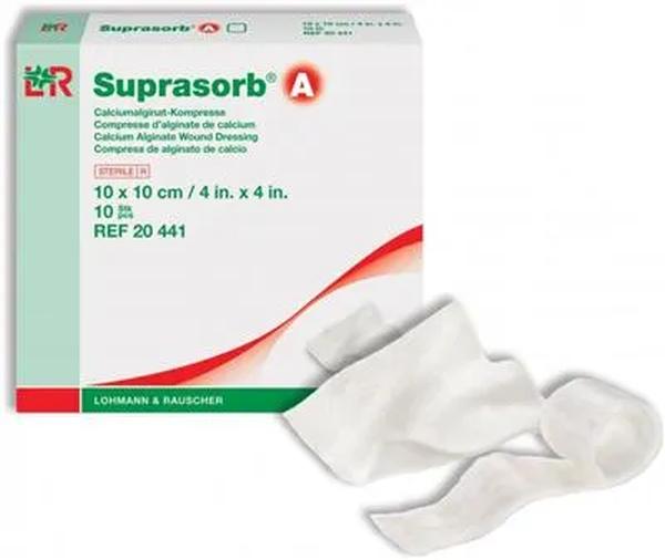 SUPRASORB A PRO ALGINATE DRESSING 10X10CM (10)