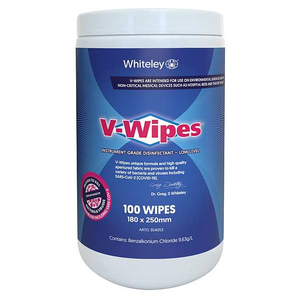 WIPES V-WIPES DISINFECT CANNISTER (100)
