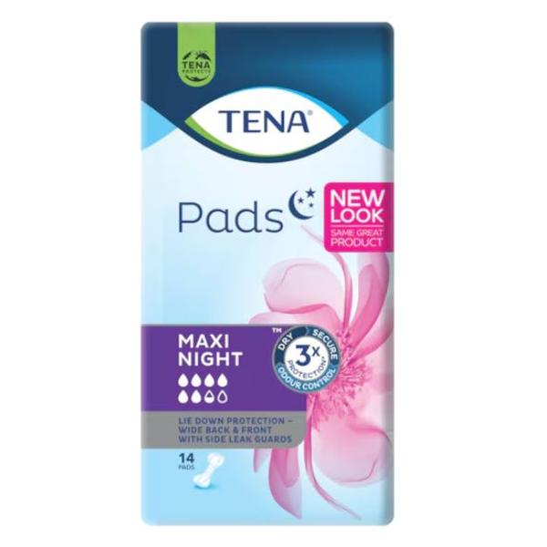 TENA PADS MAXI NIGHT (14/PK X 3PK)