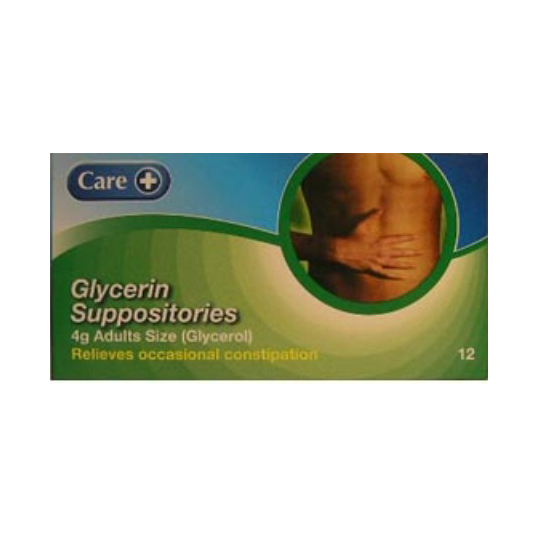 GLYCEROL SUPPOSITORIES ADULT (12) LAXATIVE