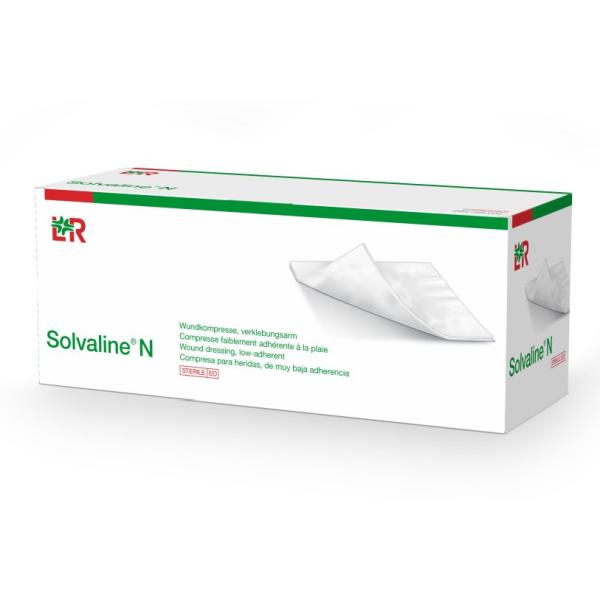 SOLVALINE N LOW ADHERENT 5X5CM DRESSING (100)    