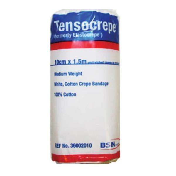 BANDAGE TENSOCREPE MW 10CMX1.5M WHITE (12)       