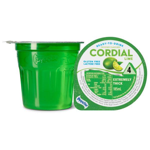 PRECISE THICK CORDIAL LIME LEVEL 4 185ML (12)