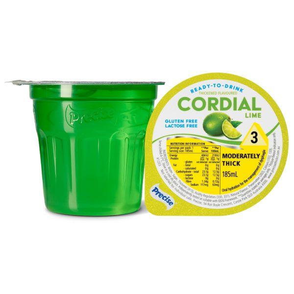 PRECISE THICK CORDIAL LIME LEVEL 3 185ML (12)