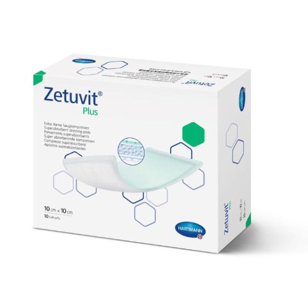 ZETUVIT PLUS ABSORBENT DRESSING 10x10cm (10)