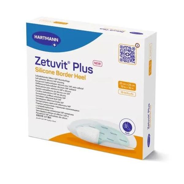 ZETUVIT PLUS SILICONE HEEL DSG 18.6X17.2CM(10)