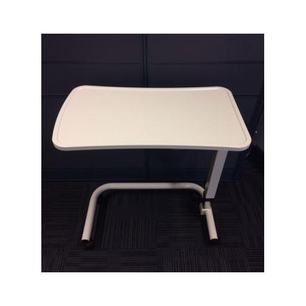 TABLE OVERBED CONTOURED TOP CREAM
