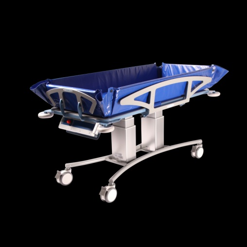 SHOWER TROLLEY HIGH-LOW BATTERY POWERED