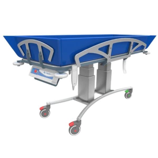SHOWER TROLLEY HIGH-LOW BATTERY POWERED