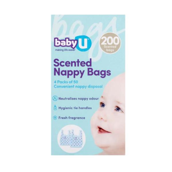 NAPPY BAGS BABY U SCENTED (200)                  