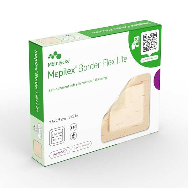 MEPILEX BORDER FLEX LITE 7.5 x 7.5CM (5)