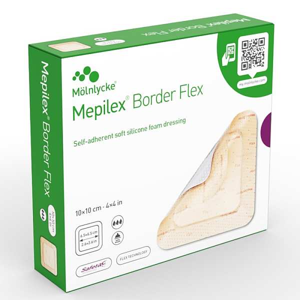MEPILEX BORDER FLEX 10 x 10CM (10)