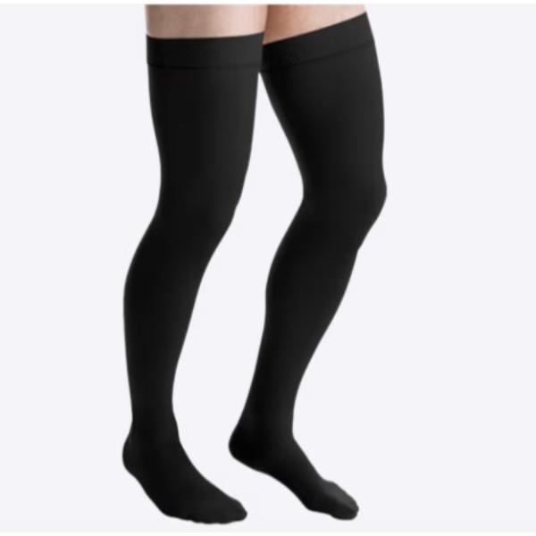 JOBST FOR MEN THIGH C/TOE MED BLACK CCL1         