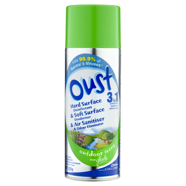 OUST 3IN1 SURFACE SPRAY DISINFECT.OUTDOOR SCENT