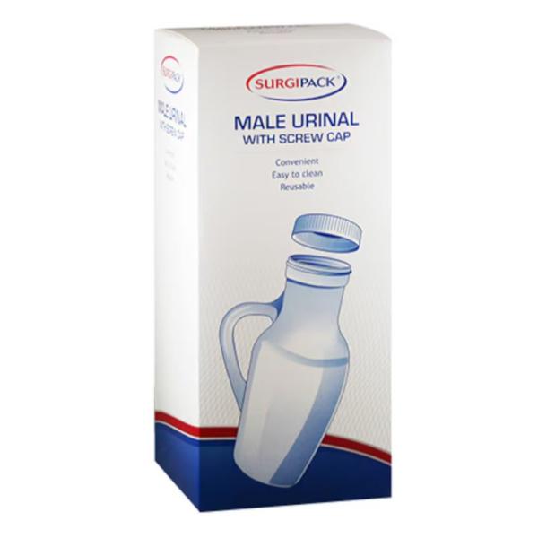 URINAL MALE SCREW CAP 1L SURGIPACK               