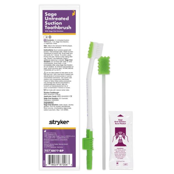 TOOTHBRUSH SUCTION UNTREATED W/SWAB & SOLN