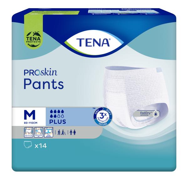TENA PANTS PLUS MEDIUM PROSKIN 80-110CM(14PKX4)