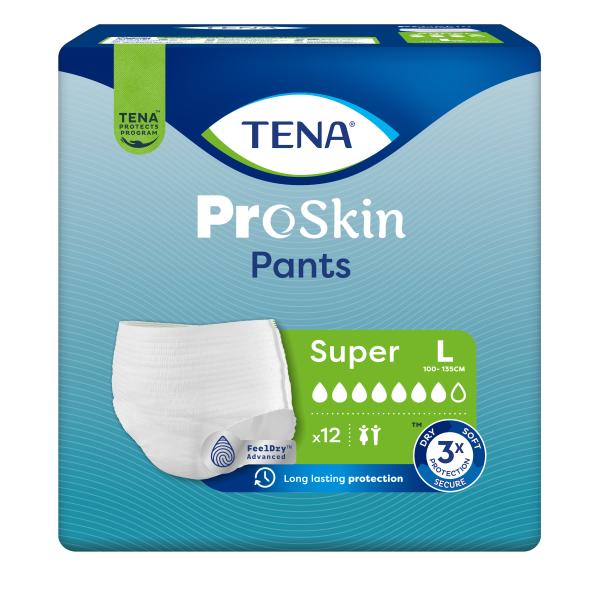 TENA PANTS SUPER LARGE PK 12/4 CT