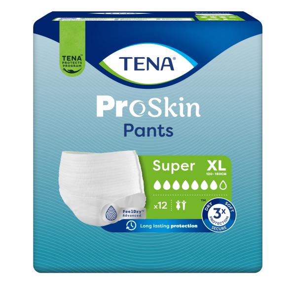 TENA PANTS SUPER X-LARGE PK 12/4 CT