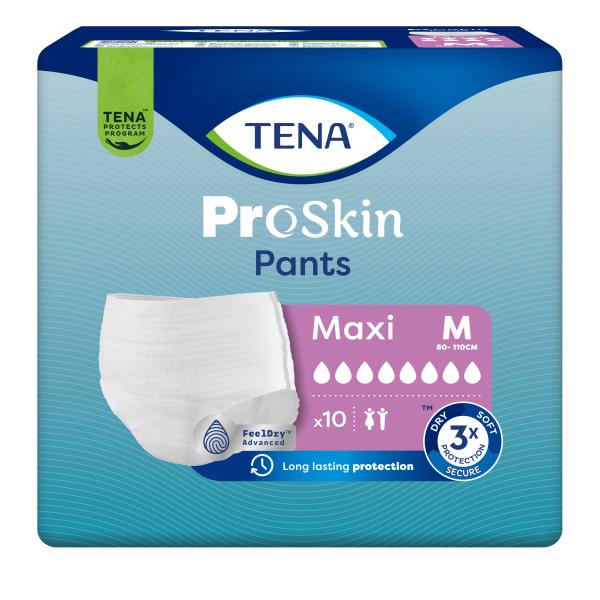 TENA PANTS MAXI MEDIUM (10/PK X 4PK)
