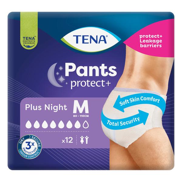 TENA PANTS PLUS NIGHT MEDIUM (12/PK X 2PK)