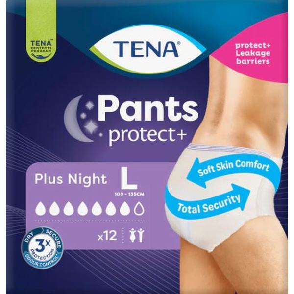 TENA PANTS PLUS NIGHT LARGE (12/PK X 2PK)