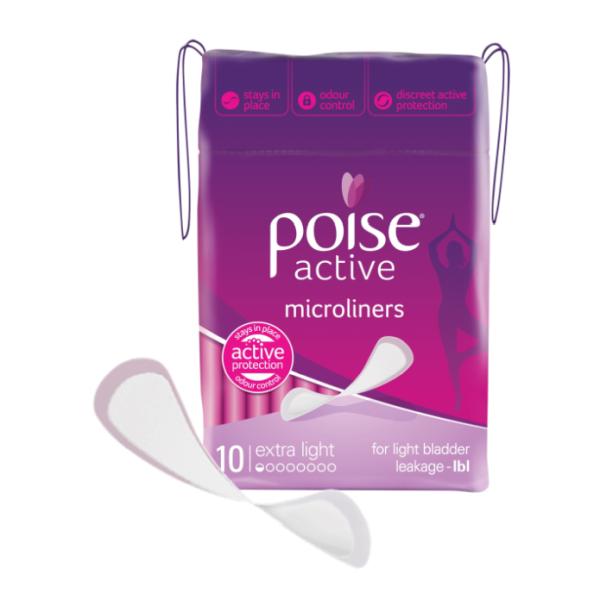 POISE ACTIVE MICROLINERS (10/PKX20PK)