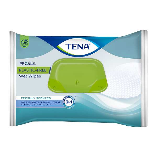 WIPES TENA PLASTIC FREE WET (48)