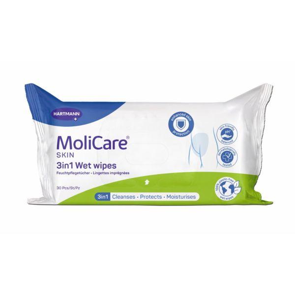 MOLICARE SKIN 3IN1 WET WIPES (30) **