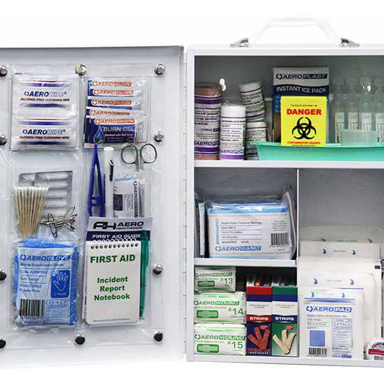 FIRST AID KIT WORKSITE 162 PIECE METAL CASE