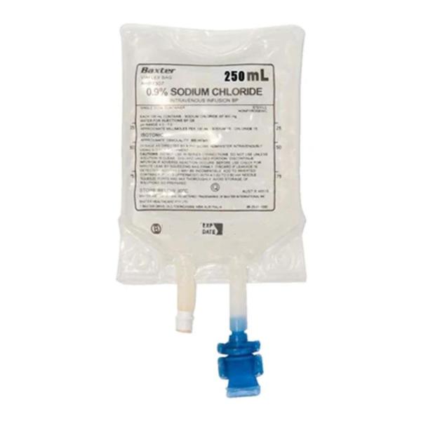 SODIUM CHLORIDE 0.9% 250ML VIAFLEX IV SOL(24)    