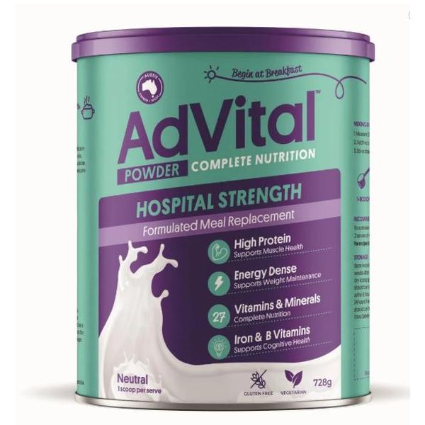 FC ADVITAL NEUTRAL HOSP. STRENGTH POWDER 728G    