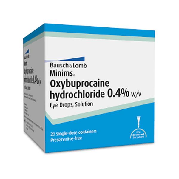 OXYBUPROCAINE HYDROCHLOR MINIMS 0.4% 20'S