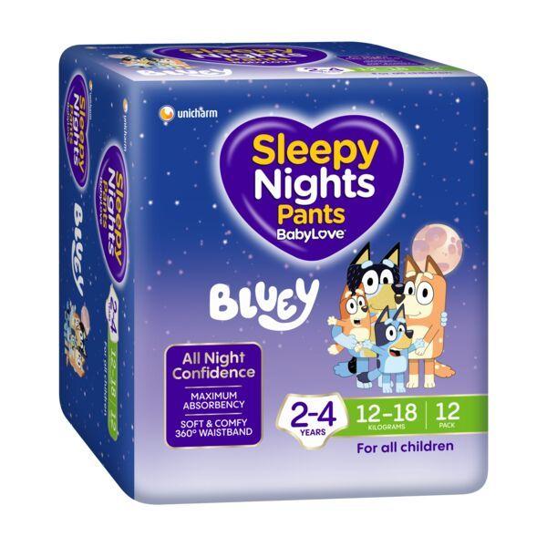 BABYLOVE SLEEPYNIGHTS PANTS 12-18KG 2-4Y(12X3)