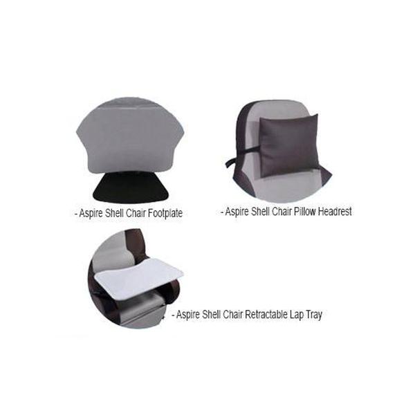 ASPIRE SHELL CHAIR LAP TRAY RETRACTABLE