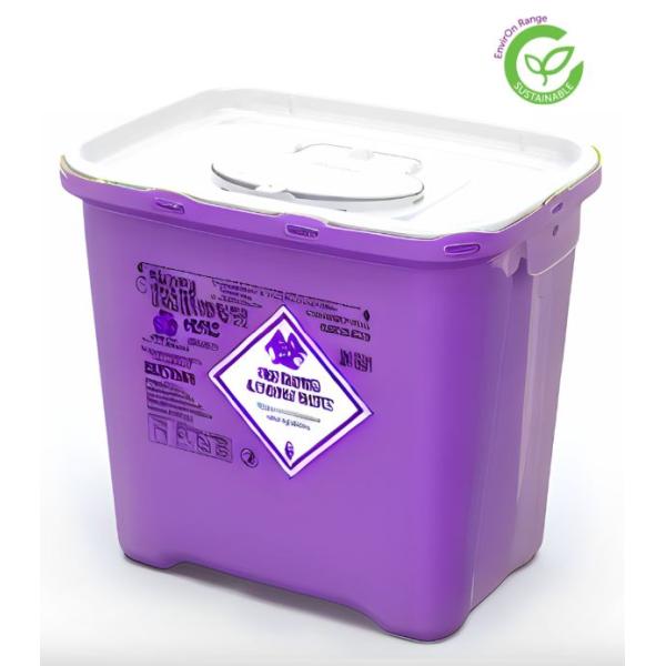 SHARPS DISPOSAL GUARDON 22L SQ PURPLE CONTAINER  