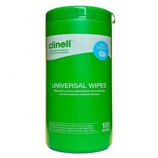WIPES CLINELL UNIVERSAL SANITISING TUB (100)